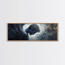 Serene Angel Framed Canvas Print Dark Angels Wall Art Moody Painting Elegant Bedroom Art Goddess Inspired Original Living Room Decor