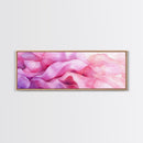 Pink Abstract Wave Canvas Print Bedroom Wall Art Horizontal Light Pink Wall Art Feminine Decor Minimalist Above Sofa Framed Art
