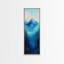Rustic Art, Canvas Print, smoky mountain art, pine tree art, blue and green wall art, extra wide art,  above bed wall art