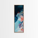 Coral Reef, ocean painting, blue and green wall art, framed canvas print, coastal decor, whimsical art, nautical painting