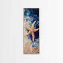 Starfish on Beach, coastal decor, nautical painting, beach house wall art, coastal cowgirl wall art, framed canvas print