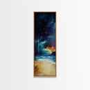 Stormy Ocean, Moody Art, Canvas Print, Nautical Painting, Dark Romance Painting, Coastal Wall Art, Living Room Art