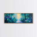 Lush Jungle Pathway Painting Tropical Rainforest Wall Art Greenery Nature Decor Vibrant Botanical Artwork Boho Living Room