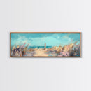 Ocean Breeze, Seaside Escape, Coastal Painting, Framed Canvas Print, Beach Wall Art, Home Decor, Modern Art, Bedroom Decor