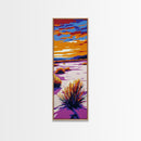 Desert, Sunset, Landscape, Bushes, Canvas Print, Nature Wall Art, Southwest Decor, Boho Art, Bedroom Wall Art, Colorful Sunset Art
