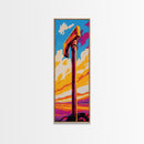 Towering Hammer Sunset, Framed Canvas Print, Fantasy Artwork, Bold Abstract Decor, Dramatic Home Accent, Unique Wall Art, Gift Idea
