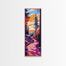 Autumn Trees, Sunset, Landscape, Canvas Print, Rustic Fall Art, Cozy Home Decor, Warm Tones Artwork, Nature Wall Decor, Seasonal Art