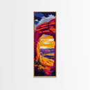 Desert Arch, Red Rock, Southwest Landscape, Framed Canvas Print, Canyon Artwork, Warm Tones, Nature Wall Art, Rustic Home Decor