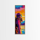 Deep Sea Diver, Adventure Art, Vibrant Ocean Exploration, Canvas Print, Nautical Wall Decor, Coastal Home Art, Unique Gift Idea