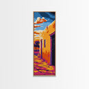 Adobe Home, Southwest Art, Desert Sunset, Wall Decor, Framed Canvas Print, Rustic Wall Art, Earthy Tones, Boho Home Decor