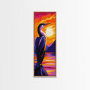 Majestic Bird, Nature Wildlife, Coastal Scene, Bird Art, Tranquil Beauty, Unique Wall Art, Living Room, Canvas Print, Vibrant Colors