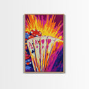 Poker Cards, Casino Vibes, Framed Canvas Print, Gambling Wall Art, Man Cave Decor, Vegas Aesthetic, Bold Home Art, Lucky Poker Decor