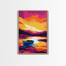 Canyon River, Golden Sunset, Majestic Landscape, Canvas Print, Desert Vibes, Adventure Wall Art, Nature Escape, Warm Earth Tones