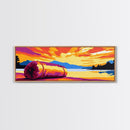 Driftwood Beach, Sunset Painting, Coastal Home Decor, Nature Lovers Art, Canvas Print, Relaxing Bedroom Art, Tropical Wall Art