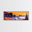 Rocky Cliffs, Coastal Landscape, Sunset View, Wilderness Art, Canvas Print, Rustic Cabin Decor, Adventure Inspired Wall Art