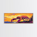 Giant Lobster, Fantasy Marine Art, Ocean Creature, Canvas Print, Surreal Coastal Painting, Nautical Living Room Decor, Sea Life Art
