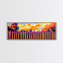 Picket Fence, Autumn Trees, Canvas Print, Cozy Fall Art, Warm Wall Decor, Rustic Landscape, Living Room Art, Country Farmhouse Decor