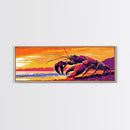 Giant Lobster Art, Surreal Ocean Scene, Coastal Wall Decor, Beach Home Accent, Sea Life Artwork, Dining Room Art, Canvas Print