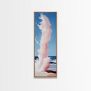 Ocean Wave, Water Splash, Abstract Seascape, Framed Canvas Print, Coastal Art, Nautical Theme, Beach House Wall Art, Modern Art