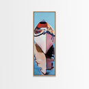 Rowboat Reflection, Lake House Art, Serene Waterscape Painting, Nautical Home Decor, Calm Blue Artwork, Canvas Print