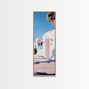 Modern Desert Home, Pink Aesthetic, Minimalist Wall Art, Framed Canvas Print, Southwestern Decor, Boho Art, Living Room Wall Art