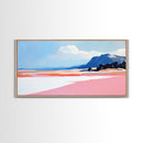 Mountain Horizon, Pastel Desert, Sunset Landscape, Canvas Print, Southwest Wall Art, Earth Tone Decor, Living Room Artwork, Scenic Painting