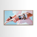 Modern Fashion, Bold Jewelry, Chic Art, Framed Canvas Print, Contemporary Wall Art, Feminine Decor, Minimalist Aesthetic, Bedroom Art