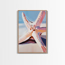 Starfish, Beach Decor, Coastal Wall Art, Nautical Print, Boho Art, Pastel Aesthetic, Ocean Lover Gift, Canvas Print, Living Room Art