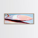 Surfboard Still Life, Beach Vibes, Ocean Lover, Coastal Wall Art, Canvas Print, Minimalist Decor, Bedroom Aesthetic, Summer Gift