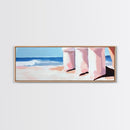 Seascape Painting, Minimalist Beach Art, Coastal Breeze Print, Nautical Theme Decor, Ocean Lover Gift, Canvas Print