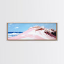 Coastal Dunes, Ocean Breeze, Beach Landscape, Pastel Art, Canvas Print, Nautical Wall Art, Bathroom Decor, Coastal Home Art