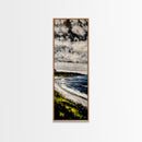 Tropical Beach, Palm Tree Art, Island Vibes, Canvas Print, Coastal Wall Decor, Beach House Art, Relaxing Living Room Art