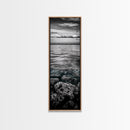 Ocean Depths, Coastal Art, Black and White Photography, Canvas Print, Beach Wall Art, Nautical Decor, Ocean Print, Modern Home Decor