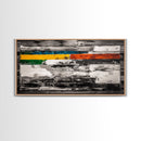 Abstract, Modern, Colorful, Framed Canvas Print, Contemporary Wall Art, Bold Geometric Painting, Living Room Decor, Office Artwork