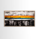 Dramatic Sunset, Abstract Horizon, Vibrant Colorful Art, Bold Nature Wall Art, Southwest Painting, Large Statement Art, Canvas Print