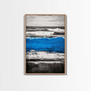 Rolling Waves, Beach Sunset, Blue Ocean, Canvas Print, Coastal Wall Art, Living Room Decor, Nautical Painting, Modern Seascape