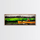 Kayak Adventure, Outdoor Canvas Print, River Wall Art, Nature Inspired, Sports Decor, Modern Home Art, Living Room Canvas Print