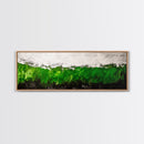Abstract Green, Modern Minimalist Art, Textured Nature Print, Earthy Wall Decor, Framed Canvas Print, Office Wall Art, Contemporary Home Decor