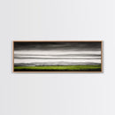 Rolling Hills, Green Fields, Minimalist Landscape, Canvas Print, Nature Wall Art, Modern Farmhouse, Rustic Decor, Office Aesthetic
