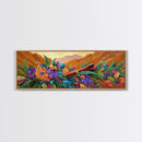 Floral Pipe Still Life, Colorful Mountain Flowers, Nature Decor, Canvas Print, Southwestern Wall Art, Rustic Autumn Vibe, Kitchen Accent