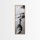 Nautical Rope, Coastal Focus, Rustic Texture, Canvas Print, Nautical wall art, Beach house decor, Minimalist bathroom art, Coastal bedroom print