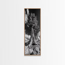 Majestic Tree, Nature Power, Earth Energy, Black White Art, Framed Canvas Print, Modern Rustic Decor, Cabin Wall Art, Tree Lover Gift