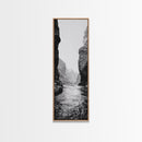 Canyon River, Rugged Passage, Rock Formations, Canvas Print, Nature Explorer Decor, Living Room or Cabin Rustic Wall Art, Bathroom Art