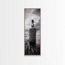 Weathered Bottle Beach, Abandoned Object Art, Coastal Still Life Print, Rustic Nautical Wall Decor, Studio or Bar Area, Canvas Print