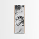 Sand Crab, Coastal Vibes, Beach Creature, Desert Aesthetic, Monochrome Wall Art, Canvas Print, Boho Bathroom Decor, Ocean Life Artwork