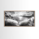 Coastal Bluff Sunset, Seaside Horizon View, Beach Landscape Scene, Serene Decor, Canvas Print, Living Room or Hallway Wall Art