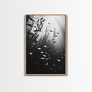 Kelp Forest Depth, Underwater Fish Scene, Ocean Life, Canvas Print, Marine Wall Art, Coastal Decor, Moody Nature Photography, Bathroom Art