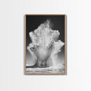 Ocean Splash, Water Explosion, Sea Power, Canvas Print, Bathroom Wall Art, Black and White Abstract Art, Coastal Modern Decor