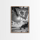 Sunlit Beach, Boho Tapestry, Relaxed Seaside, Canvas Print, Tropical Wall Art, Vacation Home Decor, Modern Boho Vibes, Beach House Wall Decor