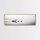 Duck Family, Serene Water, Peaceful Reflections, Canvas Print, Minimalist Animal Art, Nursery Wall Art, Calm Lake Photography